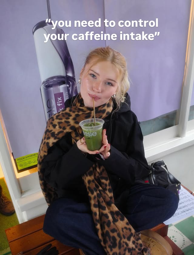 Instagram post by @almost.cesca for essie. Caption reads: In total control 🍵🧘‍♀️💅
@essie #essiech #essie....