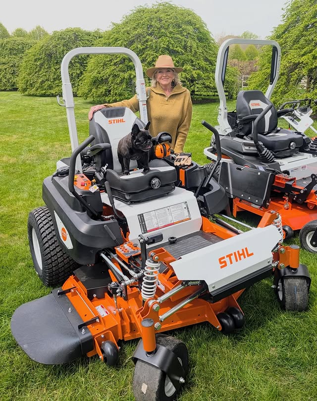 Instagram post by @marthastewart48 for STIHL. Caption reads: [...] are the durable, easy-to-use items from....