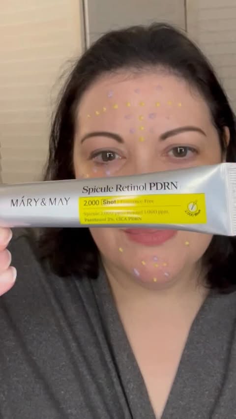 Instagram post by @joniblanford1 for Mary&May. Caption reads: I was gifted Mary&May - Spicule Retinol PDRN Cream....