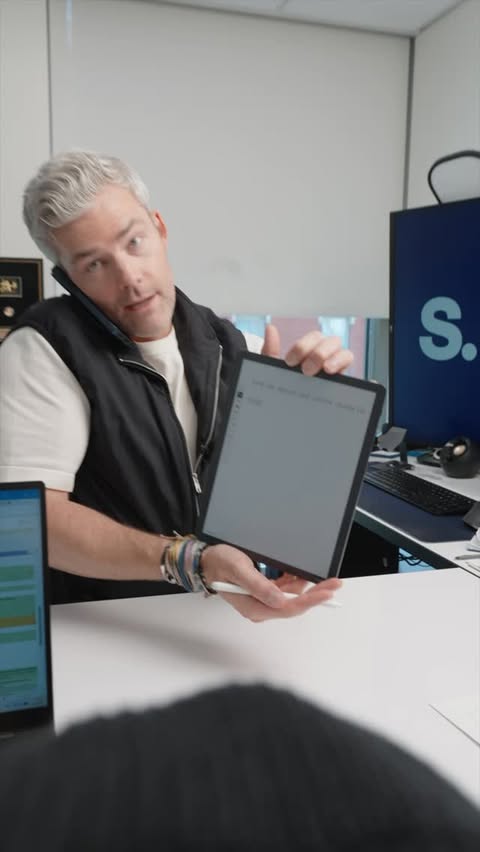 Instagram post by @ryanserhant for Amazon Kindle. Caption reads: [...] Legible for the first time ever.....
