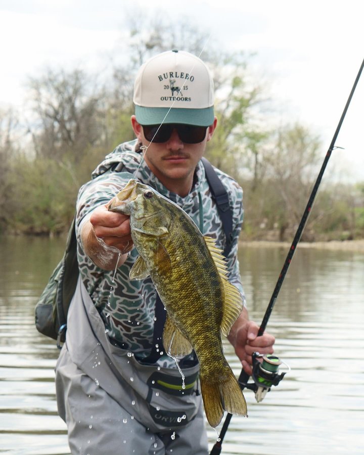 Instagram post by @brysonquickmusic for BURLEBO. Caption reads: [...] out and chase some river....