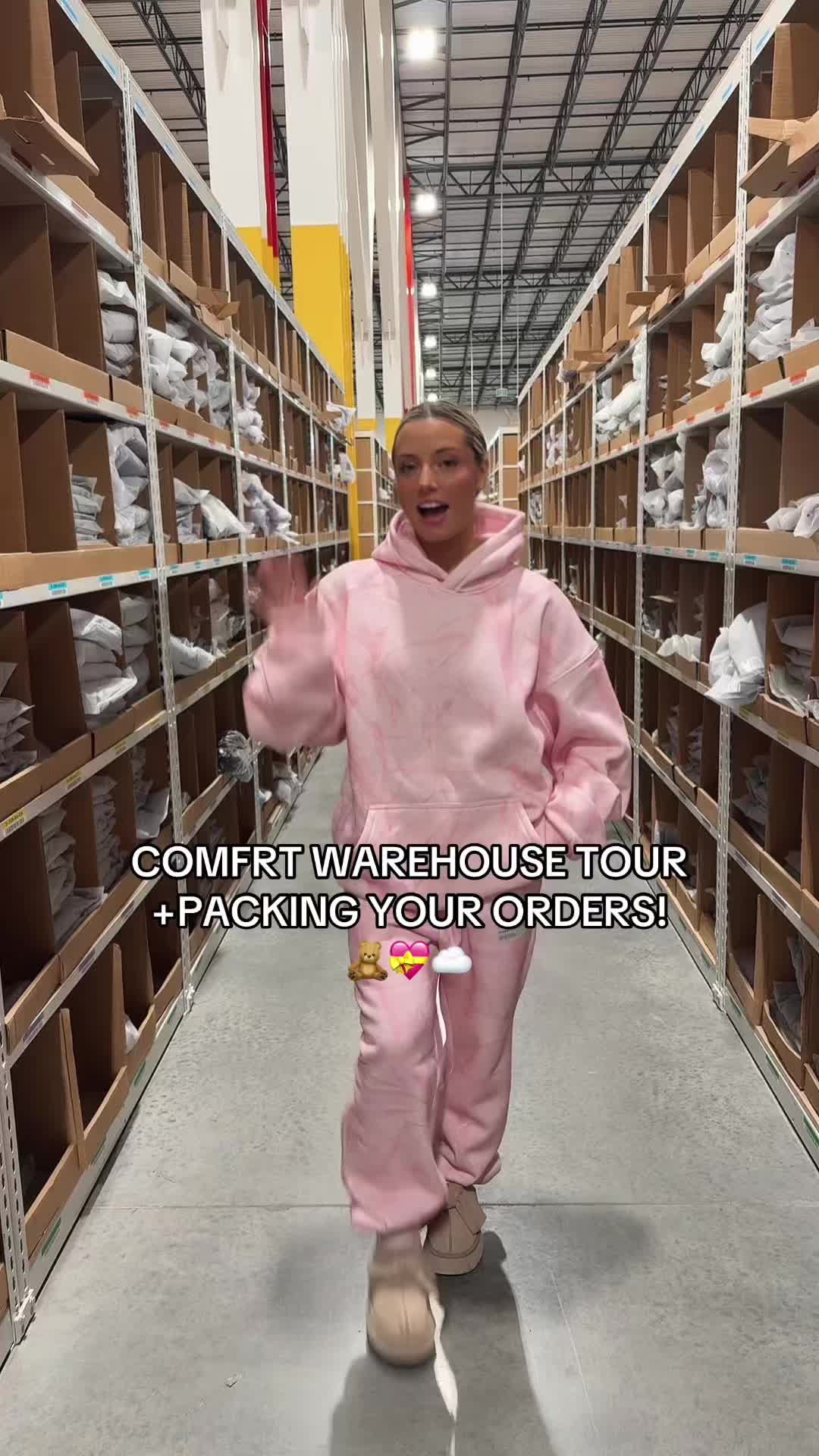 TikTok post by @brookechello for Comfrt. Caption reads: @Comfrt so cute!!🤍🧸 .