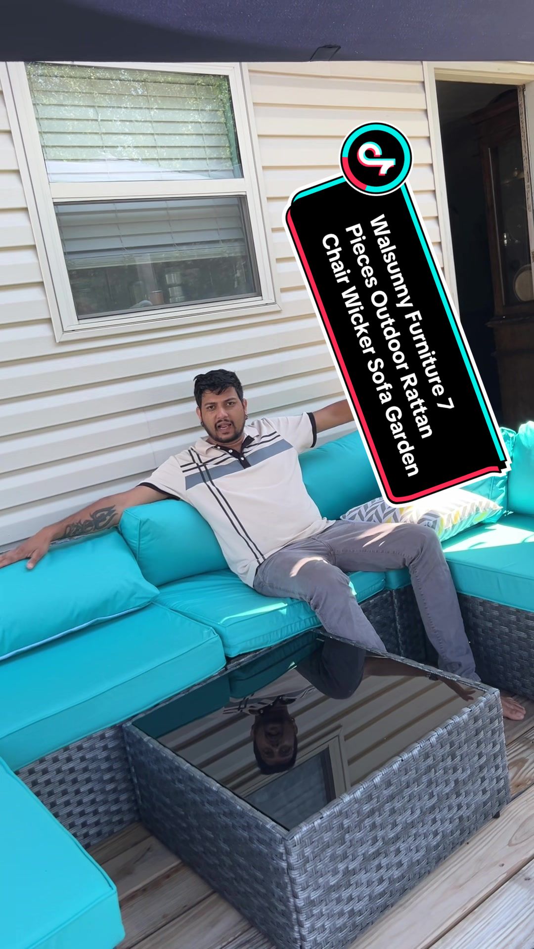 TikTok post by @marlanahk for Walsunny. Caption reads: #@Walsunny Furniture #tiktokshop #foryoupage [...].