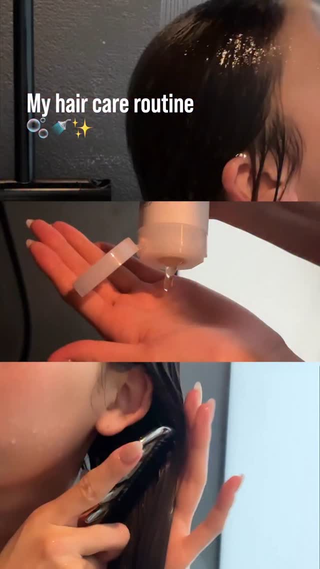 Instagram post by @shuu_22_ for Silk The Rich. Caption reads: みんな、おすすめのヘアケアアイテムってある？🪮✨
ヘアケアにこだわり強めな私は「シルクザリッチ」で....