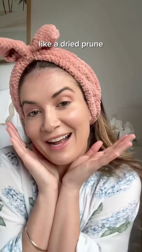 Instagram post by @paigecarmichael for ALPHA-H. Caption reads: Who else is too lazy to get Botox and other....