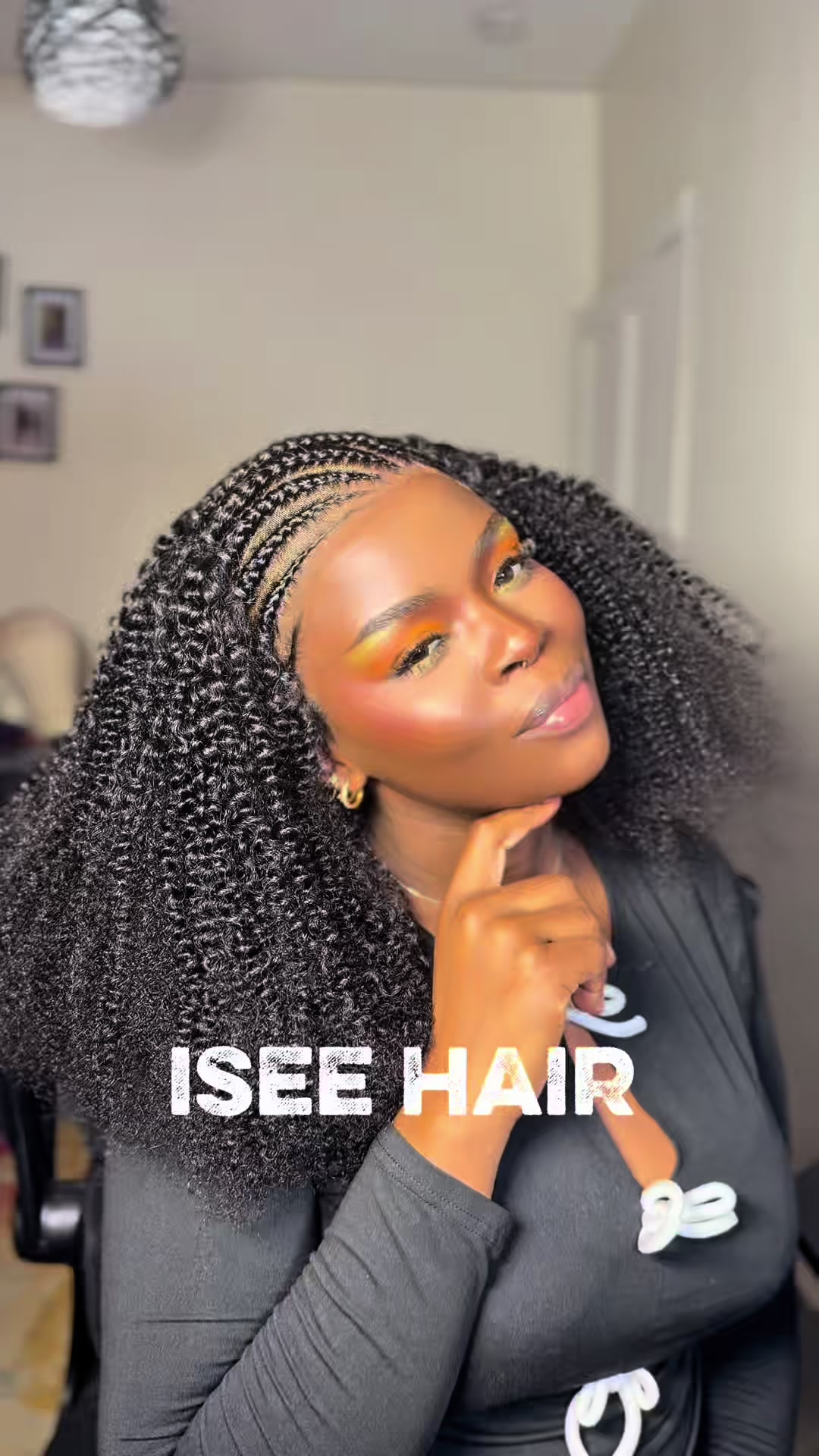 TikTok post by @tess_banks_ for Alipearl Hair. Caption reads: No need to spend hours braiding your hair. Just....