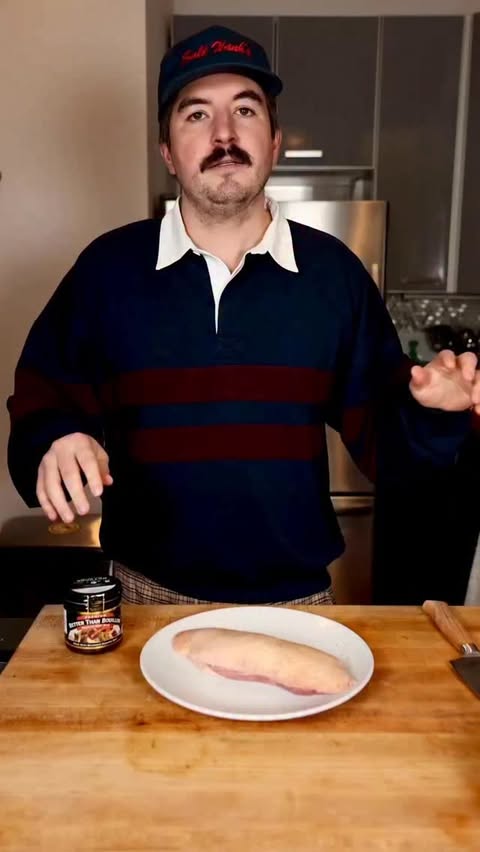 Instagram post by @salt_hank for Better Than Bouillon. Caption reads: Duck breast and pan sauce with @betterthanbouillon....