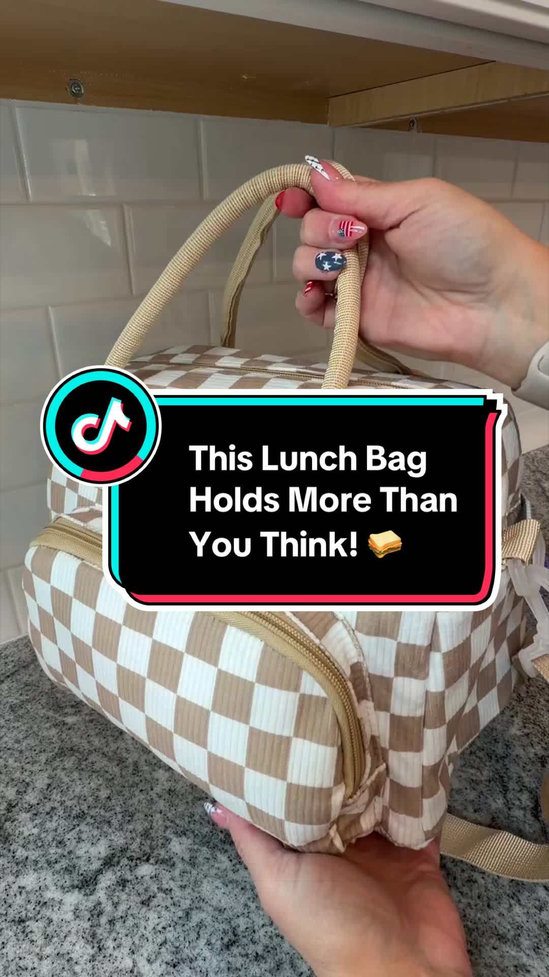 TikTok post by @jenroach21 for MEXS Bag. Caption reads: [...] trips. Tap the link to grab yours! @MEXS Bag....