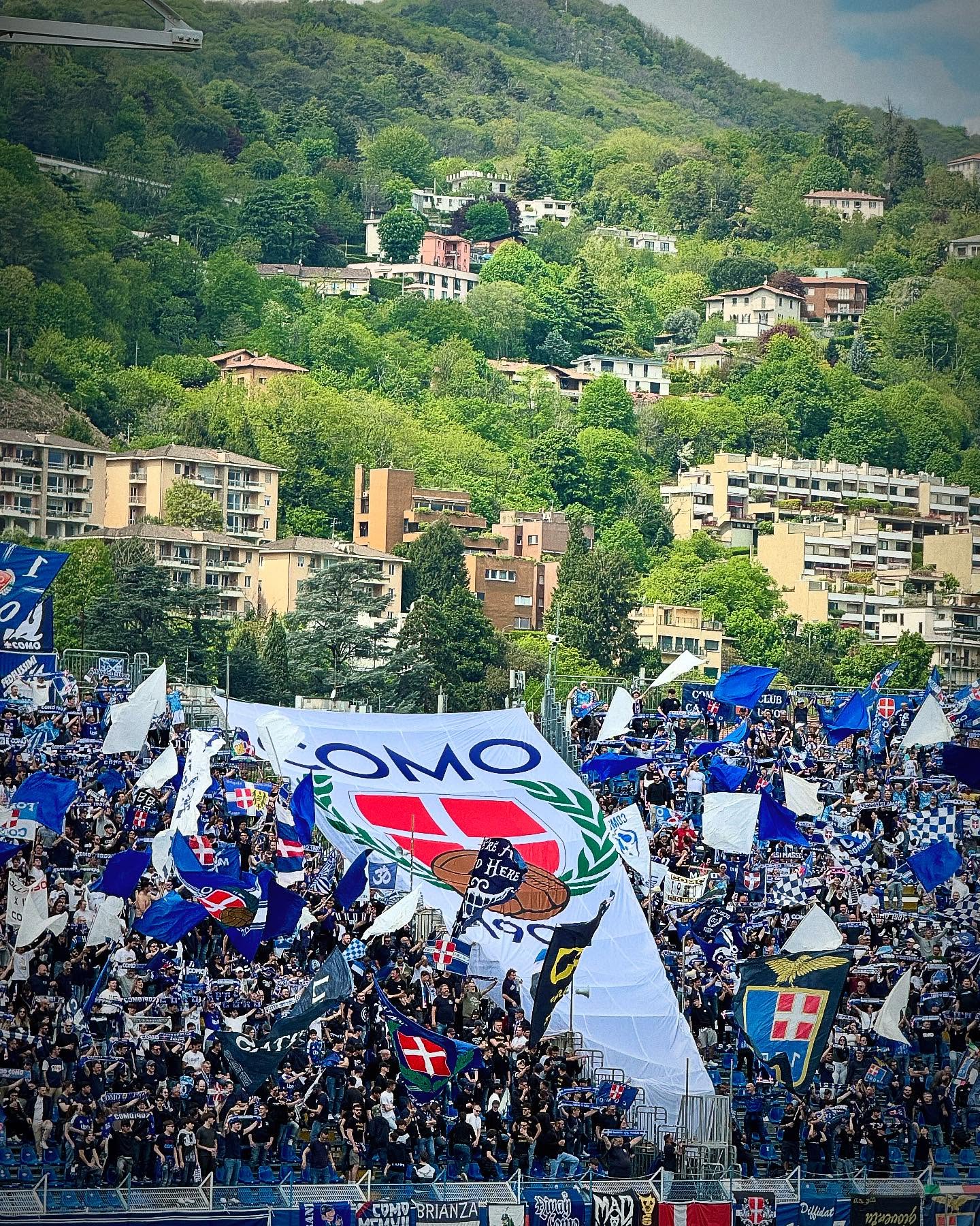 Instagram post by @lastdanny for Copa90. Caption reads: 20 images from Como 1907 v Genoa through the lens....