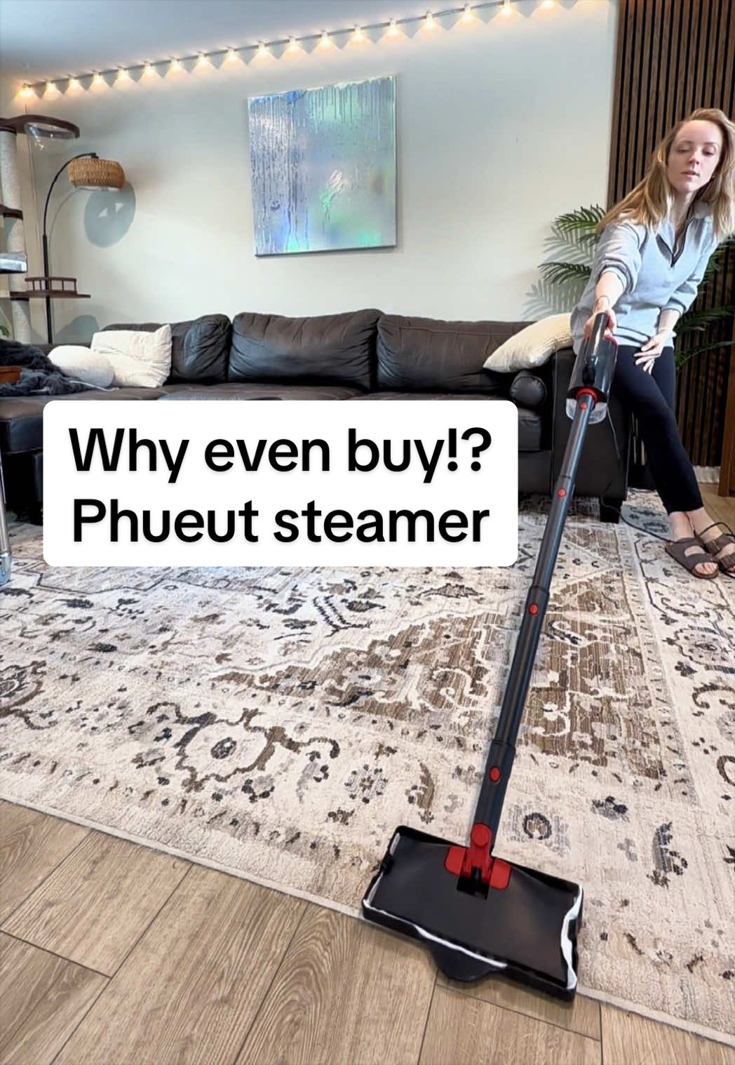 TikTok post by @brightlybuys for Phueut. Caption reads: [...] #cleanwithme #satisfyingcleans....