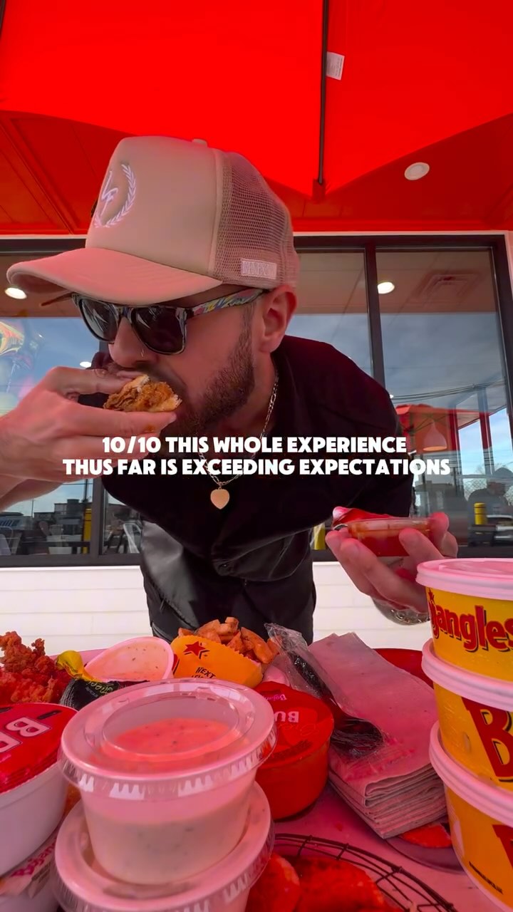 Instagram post by @revealedbyricky for Bojangles. Caption reads: Welcome to the first New Jersey @bojangles....