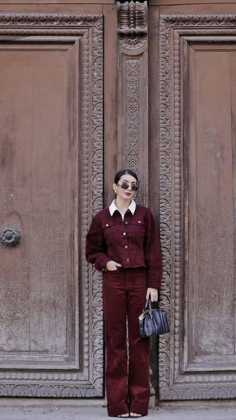 Instagram post by @nikimehra for AJIO. Caption reads: [...] the fit🤭 Good thing it’s from @ajiolife Ps:....