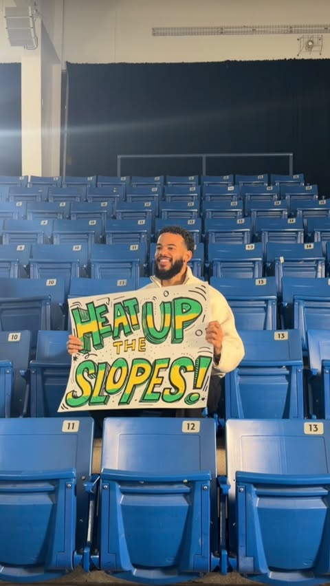 Instagram post by @desmondscott for Visa. Caption reads: [...] Winter Games Milano Cortina 2026?....