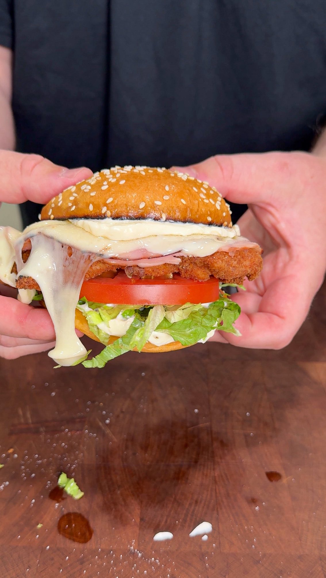 Instagram post by @g_bque for Soulful Pork. Caption reads: The Ultimate Pork Tenderloin Sandwich with....