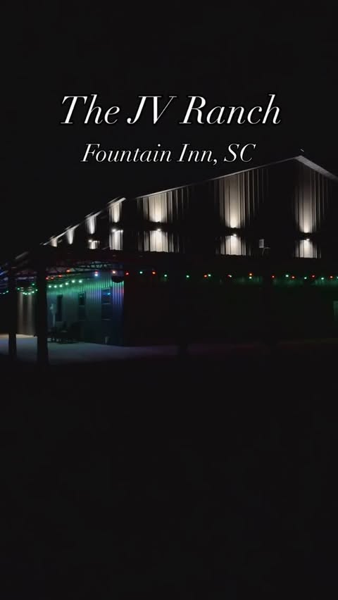 Instagram post by @johnmcdonaldjr99 for Govee. Caption reads: 🎄DIY Barndominium with the @goveeofficial lights....