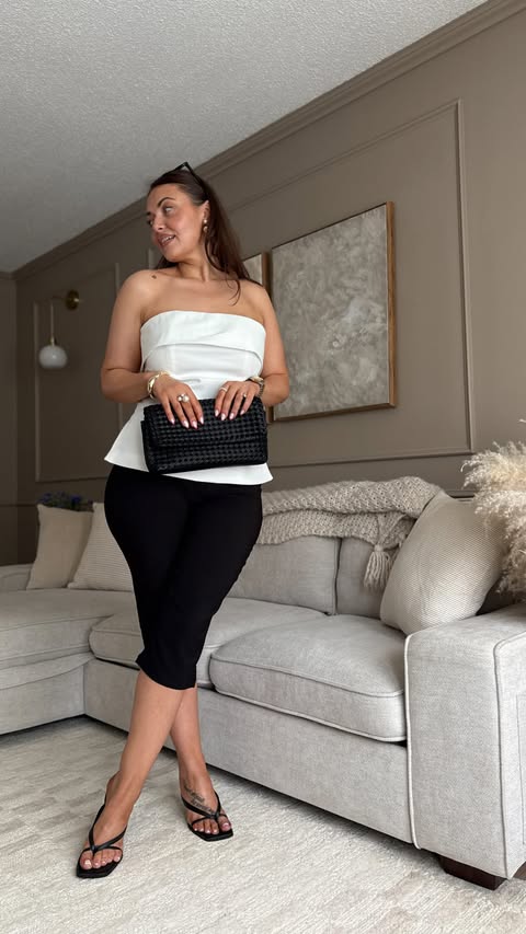 Instagram post by @elenacorina19 for Commense. Caption reads: [...] to try the capri pants trend 🫣 •....