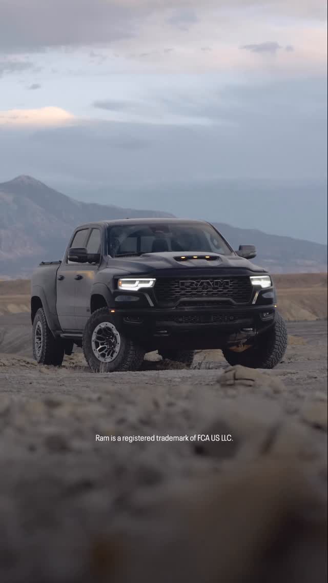 Instagram post by @mountaintrx for Ram Trucks. Caption reads: “The traffic was terrible” 😁.