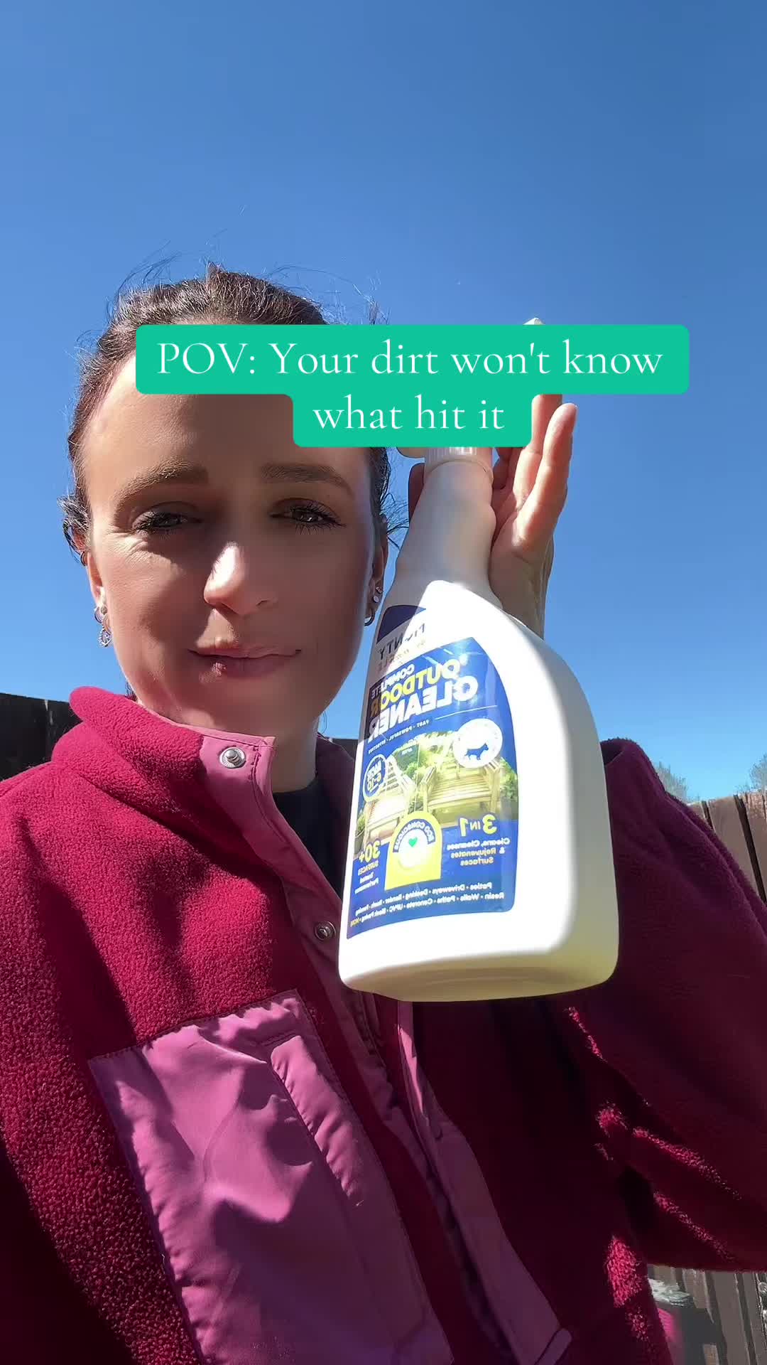 TikTok post by @emmalou_38 for Monty Miracle. Caption reads: [...] #clean #garden #summer #cleaninghack @Monty....