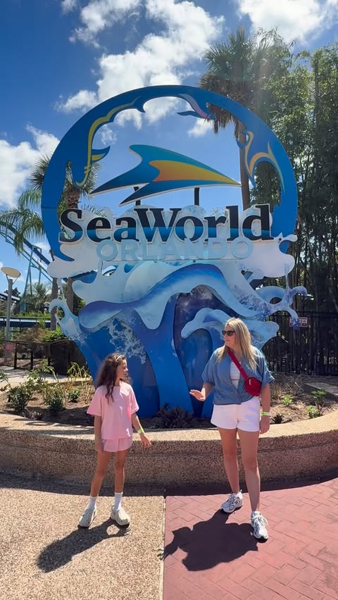 Instagram post by @wherearewegoingtomorrowtravel for SeaWorld. Caption reads: @seaworldorlando was such a great day out and....