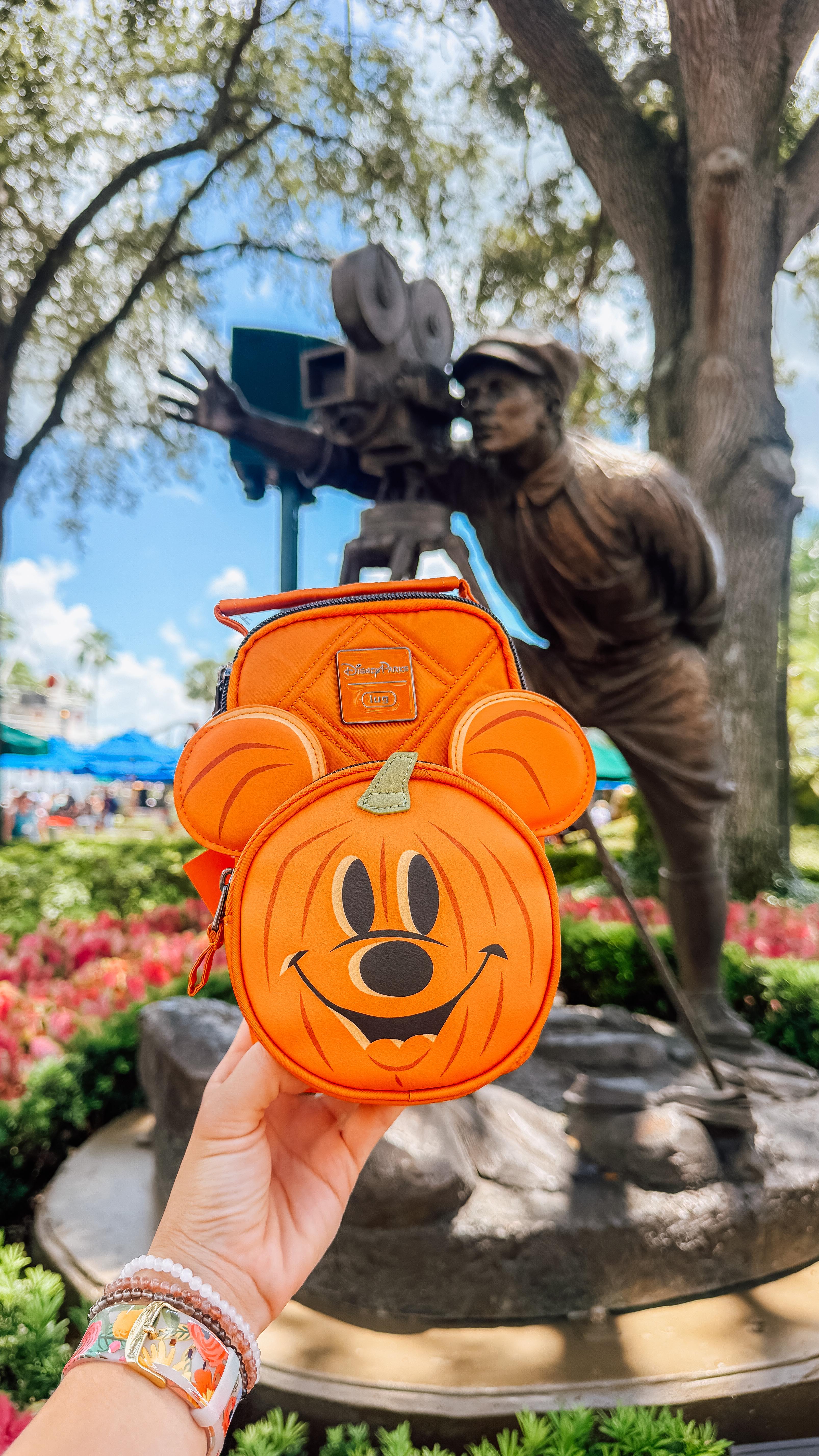 Instagram post by @a.magical.life.for.me for Lug. Caption reads: [...] adorable Mickey Pumpkin Mini Skeeter by....