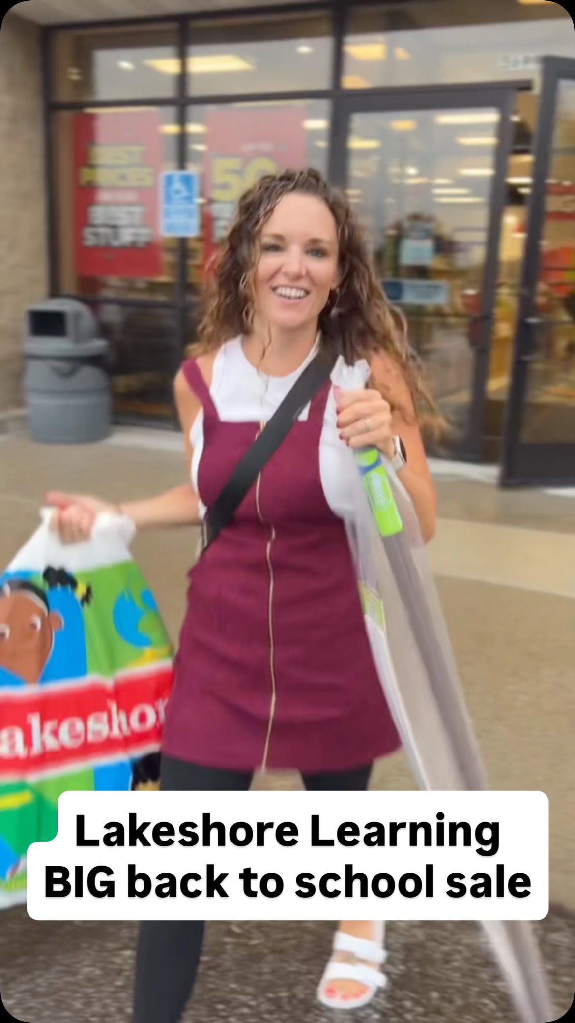 Instagram post by @mrstessierkindergarten for Lakeshore Learning. Caption reads: ⏰ Don’t wait! Get to @lakeshorelearning’s biggest....