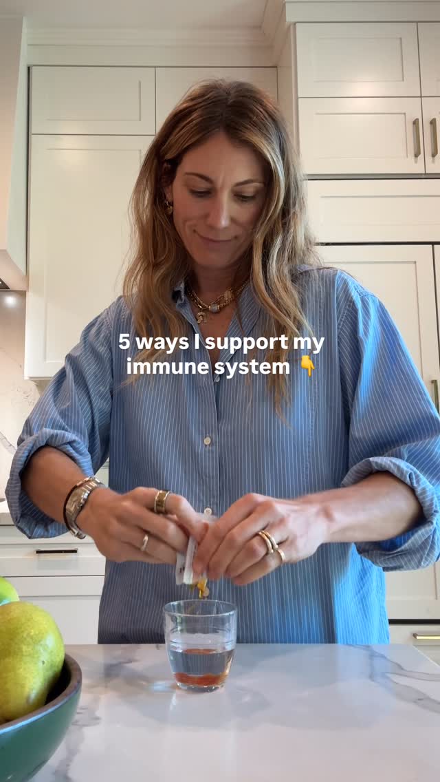 Instagram post by @mia_rigden for LivOn Labs. Caption reads: [...] kiwi, peppers, and greens — and take....