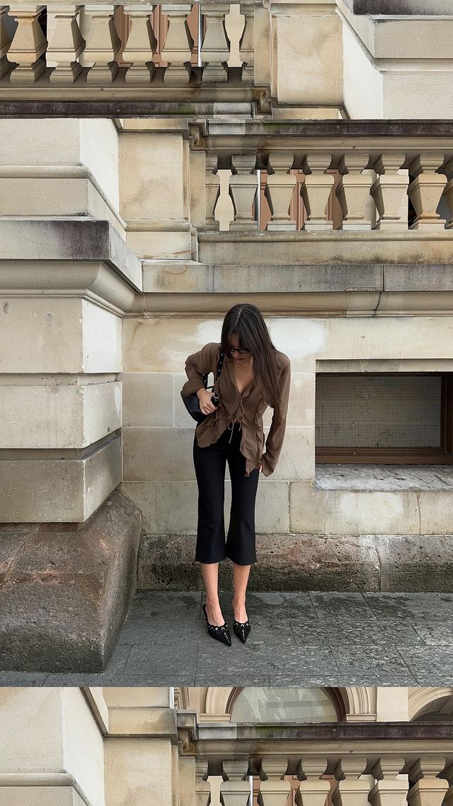 Instagram post by @diana.avel for General Pants. Caption reads: styling @general_pants 🖤 
#GPcreators ad.