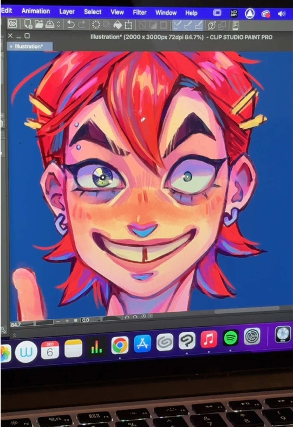 TikTok post by @jekyllpaint for XPPen. Caption reads: 1.5 hr render challenge with @XPPen Official !!!....