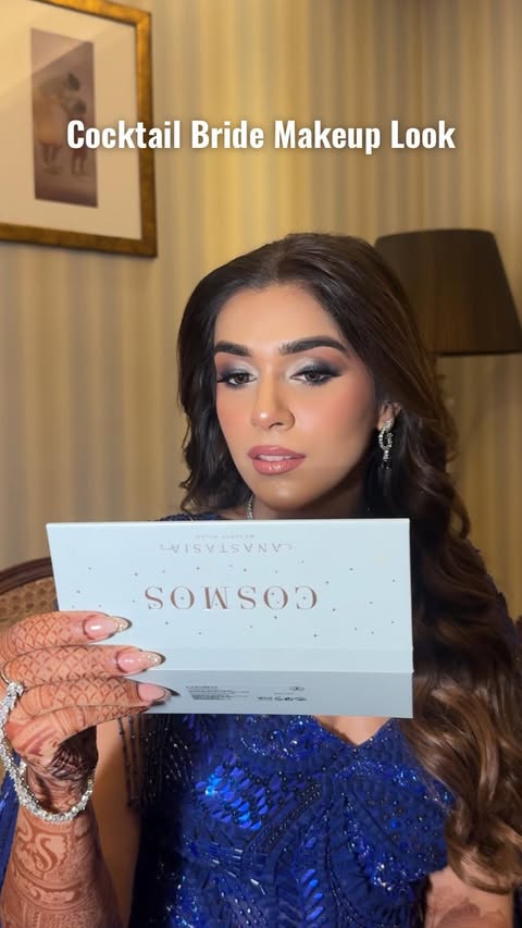 Instagram post by @makeupbykashishvaleja for Anastasia Beverly Hills. Caption reads: That soft glam moment every bride dreams of....