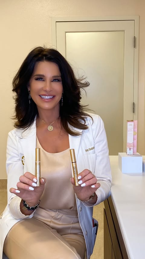 Instagram post by @annaguanchemd for Grande Cosmetics. Caption reads: [...] results in 6 weeks!🩷 @grandecosmetics....