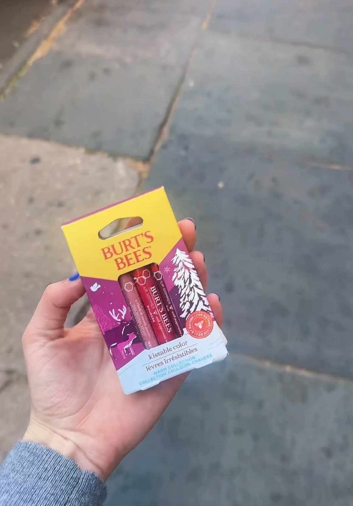 TikTok post by @victoriahiegel for Burts Bees. Caption reads: #sponsored cutest gift idea ever! @Burt's Bees....