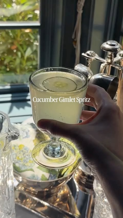 Instagram post by @cheesegal for Empress 1908 Gin. Caption reads: [...] gorgeous little number is made with....