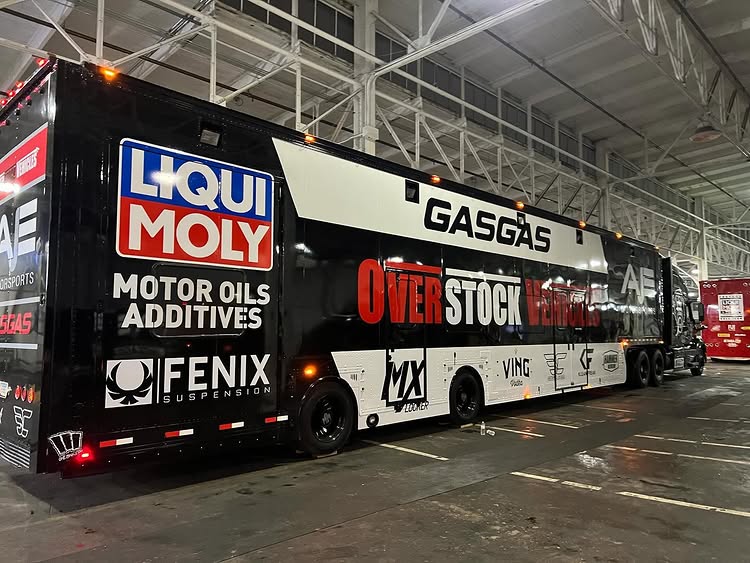 Instagram post by @aje.motorsports for 6D Helmets. Caption reads: [...] @liquimoly @liquimoly.powersports.us....