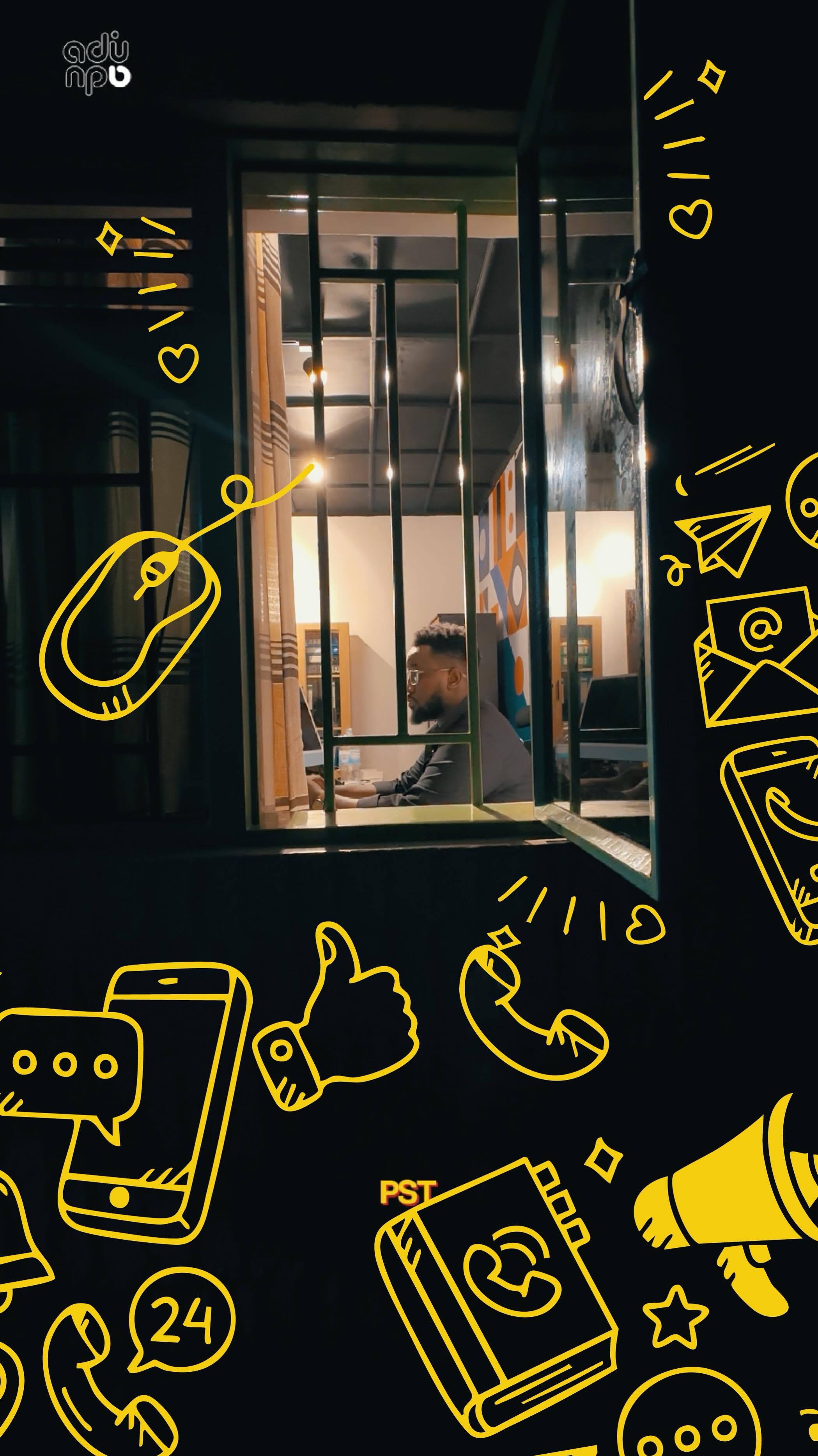 Instagram post by @sadu_vybz for Tecnomobile. Caption reads: Watch anything, understand everything! ✨With AI....