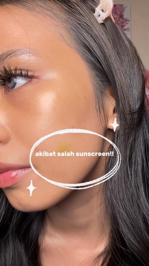 Instagram post by @anggitaazzahrra for Facerinna. Caption reads: sunscreen nya @facerinnaid @facerinnaofficial yang....