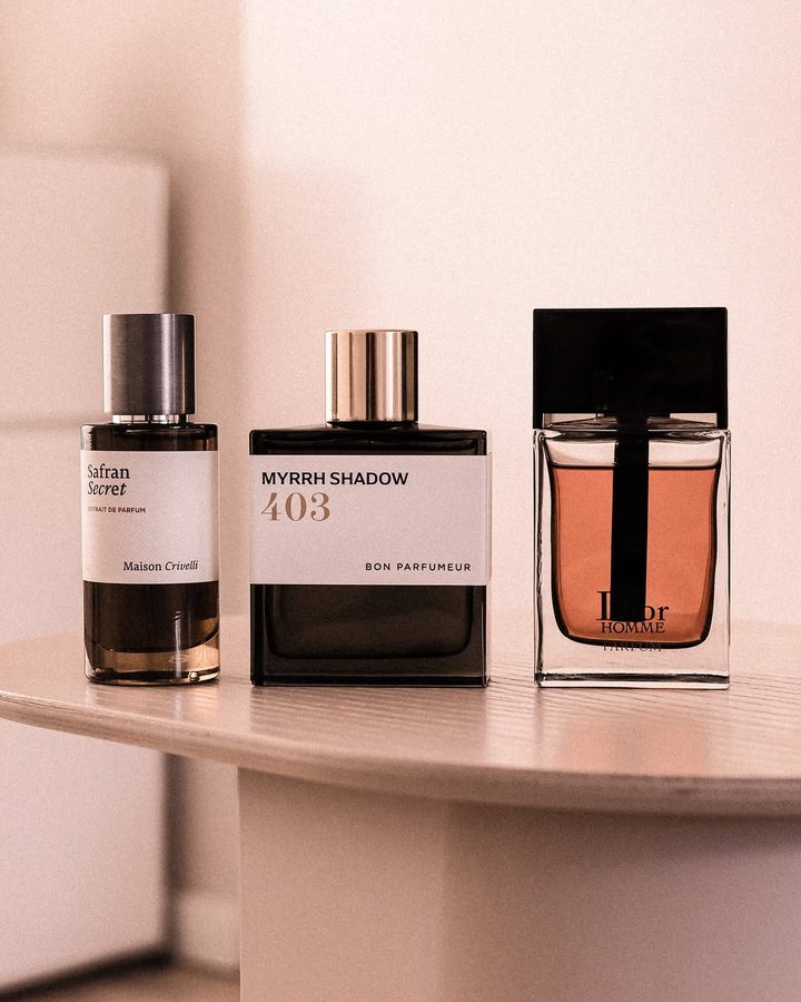 Instagram post by @dbxofrag for Bon Parfumeur. Caption reads: Back to reality.
I am home from an unforgettable....