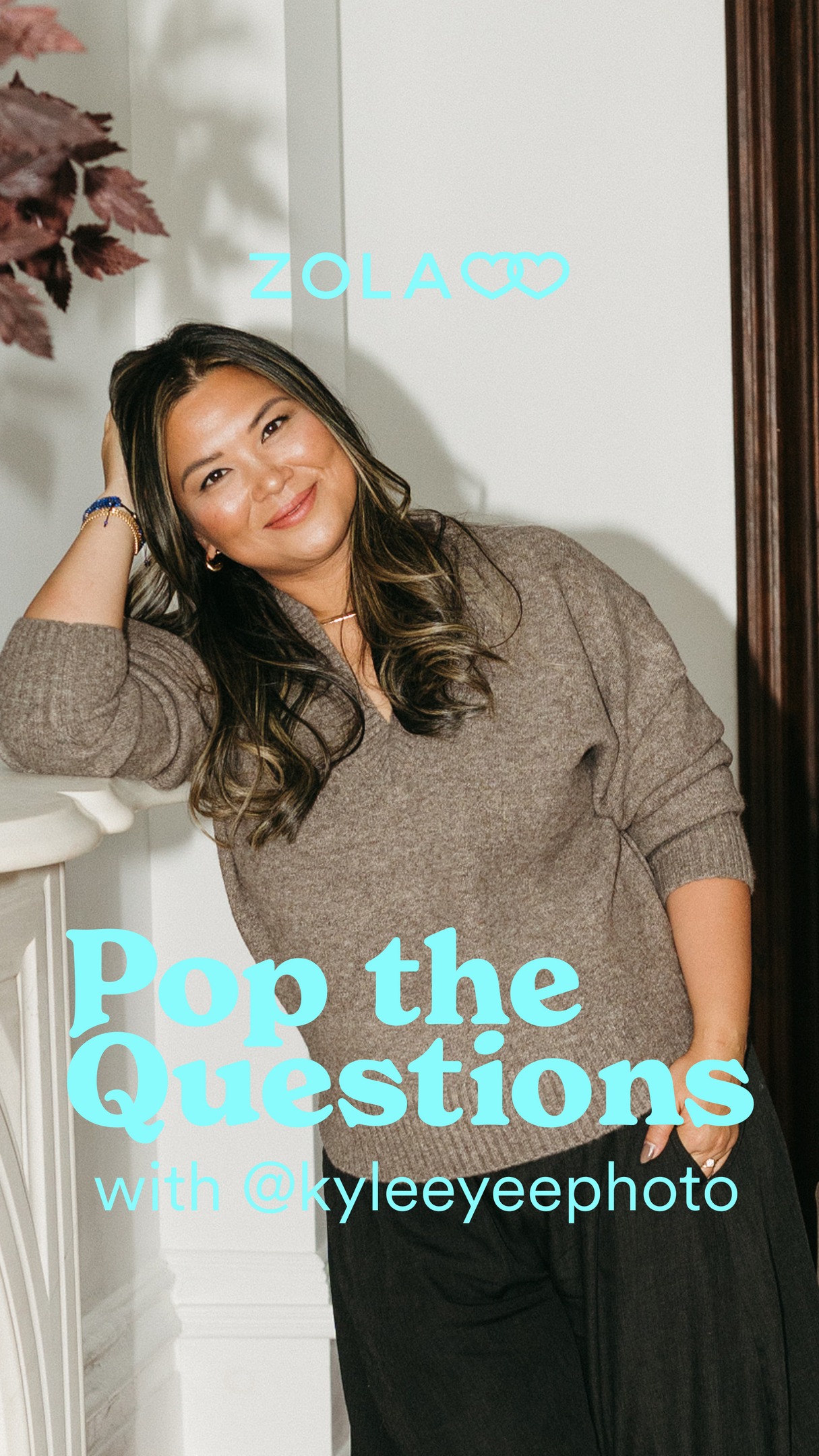 Instagram post by @kyleeyeephoto for ZOLA. Caption reads: The art behind your wedding photos, straight from....