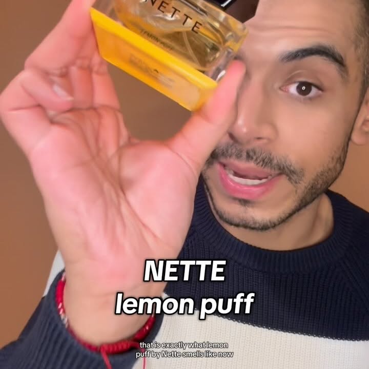 Instagram post by @zachdeparfum for Nette. Caption reads: Nette Lemon Puff - lemon pastries, dreamy musk,....