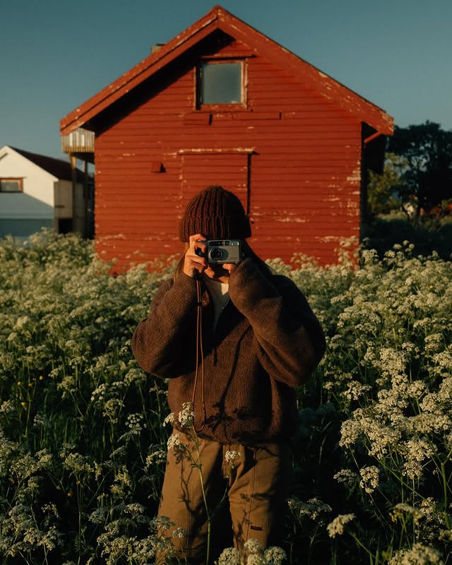 Instagram post by @frauki for Bruna The Label. Caption reads: Werbung / Sundays on film. 🎞️🐑🌼🌿🌲☕️📖
Forever....