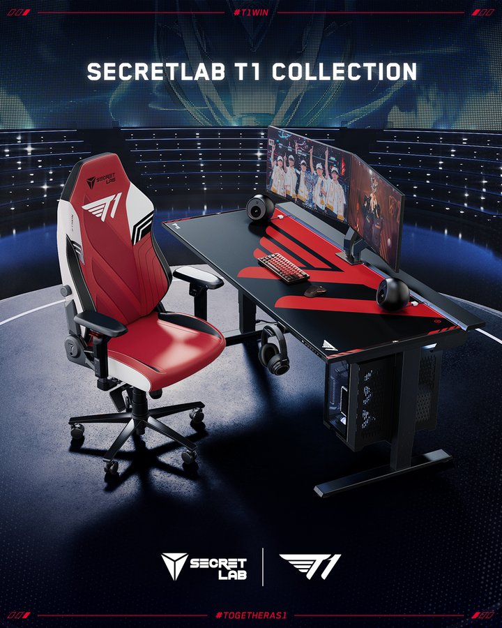 Instagram post by @t1lol for Secretlab. Caption reads: For the same lethal precision as @t1lol, the only....