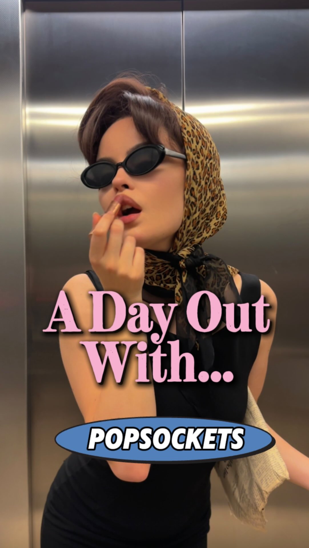 Instagram post by @beautyspock for PopSockets. Caption reads: A day of sticking around London with @popsockets....