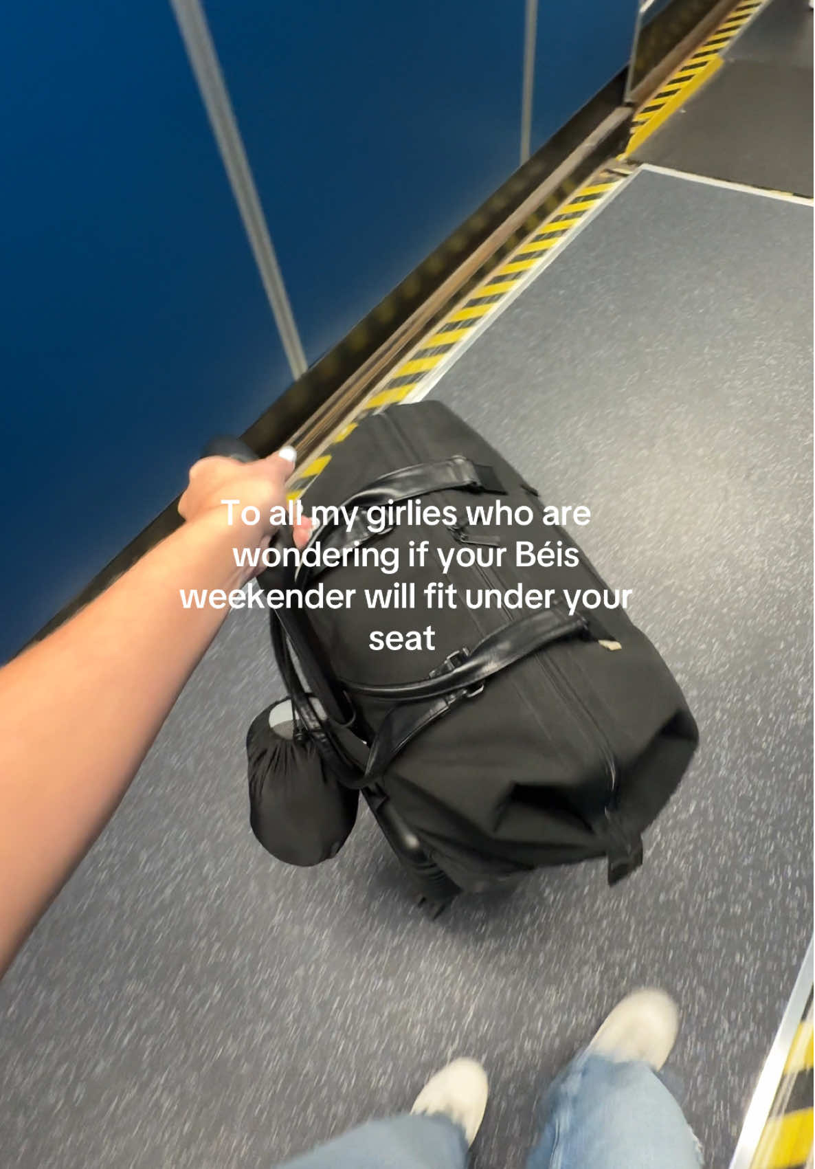 TikTok post by @veronikatsisunn for BÉIS Travel. Caption reads: @BÉIS approved  #beispartner....