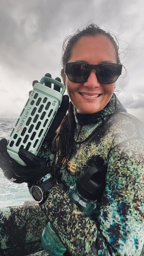 Instagram post by @kimi_swimmy for Turtlebox. Caption reads: I'm really honored and excited to announce that....