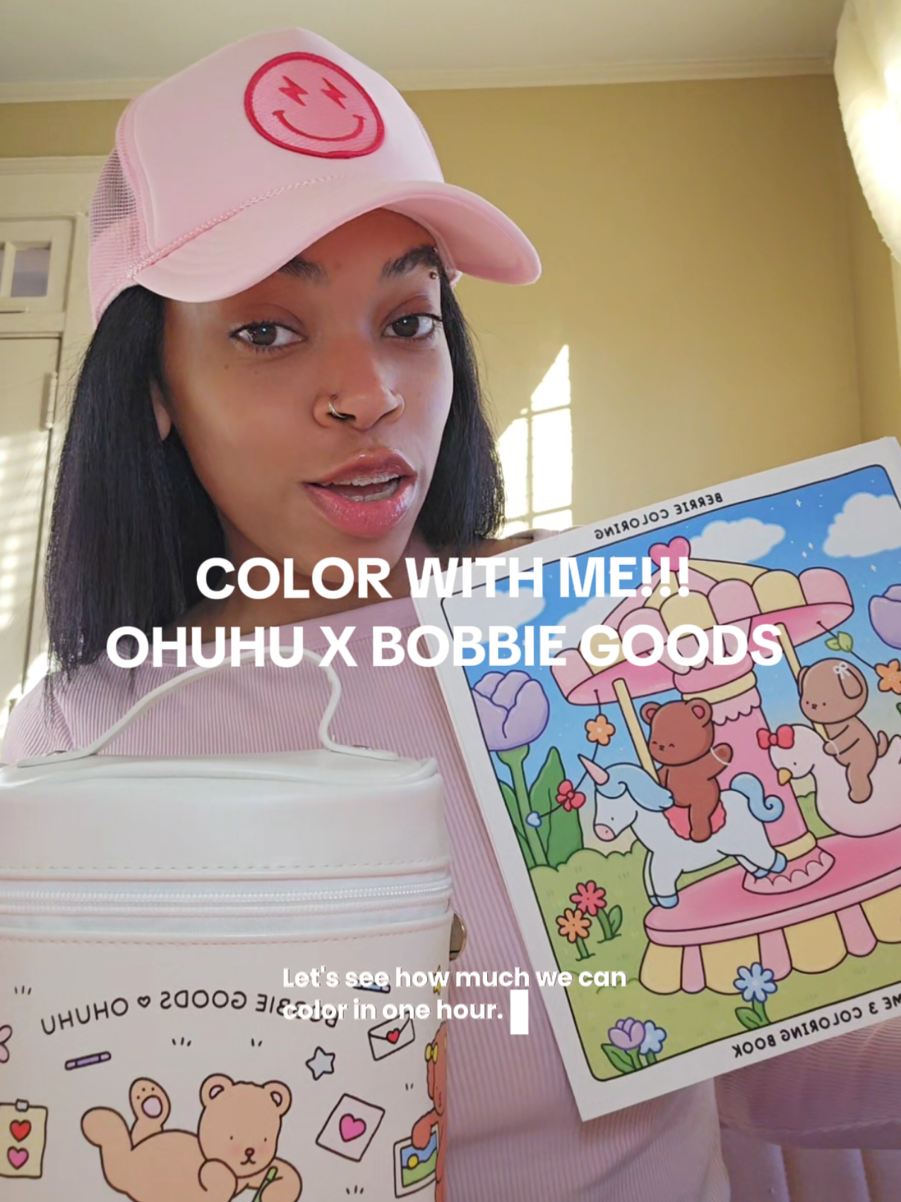 TikTok post by @cairoscozycorner for Bobbie Goods. Caption reads: [...] with me and let's put the @Ohuhuart X....