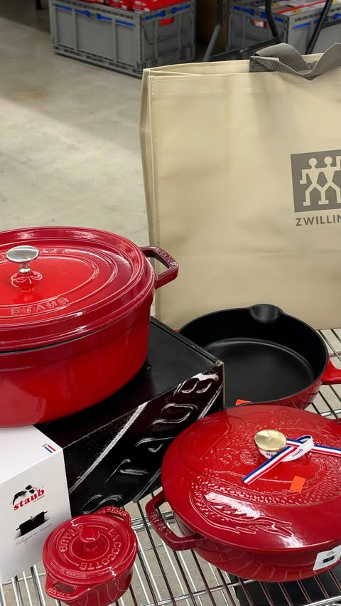 Instagram post by @chasebuckley for Zwilling. Caption reads: The @zwilling_usa warehouse sale starts today in....