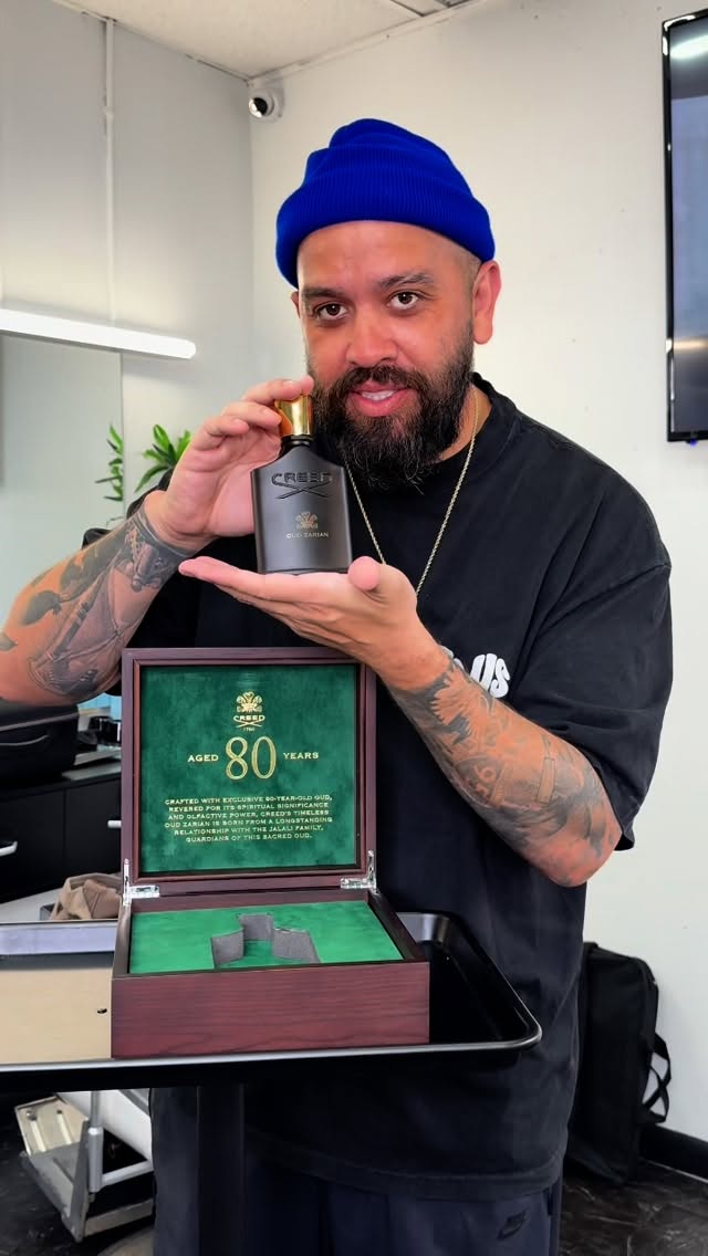 Instagram post by @errod___ for Creed Fragrance. Caption reads: Huge thank you to @creedfragrance for sending me....