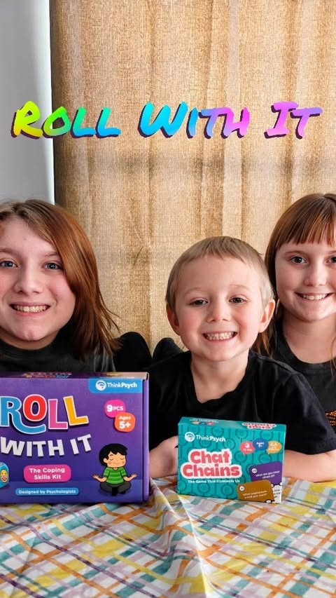 Instagram post by @lacey.officially for KidStuff Public Relations. Caption reads: Big feelings meet playful solutions 🎲💛 Roll With....