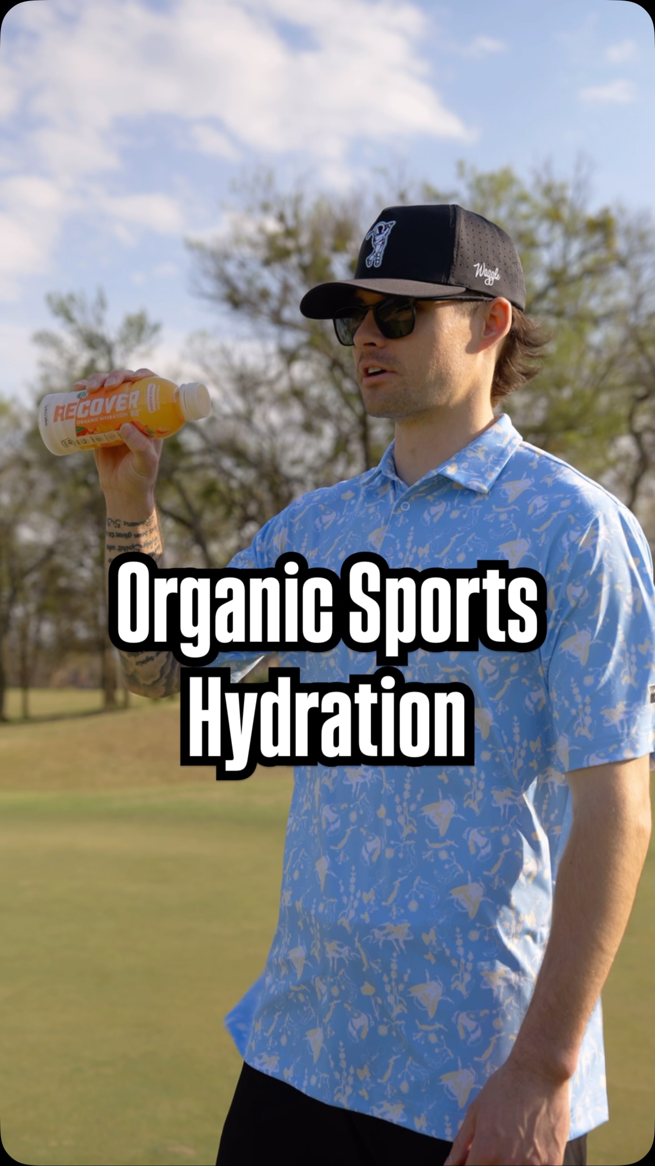 Instagram post by @hozzleandhack for DrinkRecover. Caption reads: Look we’re not saying Recover 180 will help your....