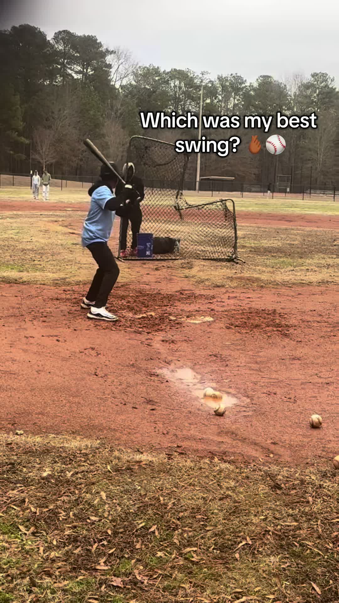 TikTok post by @jaydens_baseballlife for ThumbPRO Baseball. Caption reads: [...] #baseballswings #baseballbat @ThumbPRO....