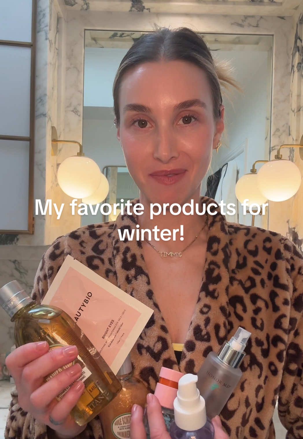 TikTok post by @whitneyport for BeautyBio. Caption reads: [...] @UNITE Hair blonda oil @beautybio bright....